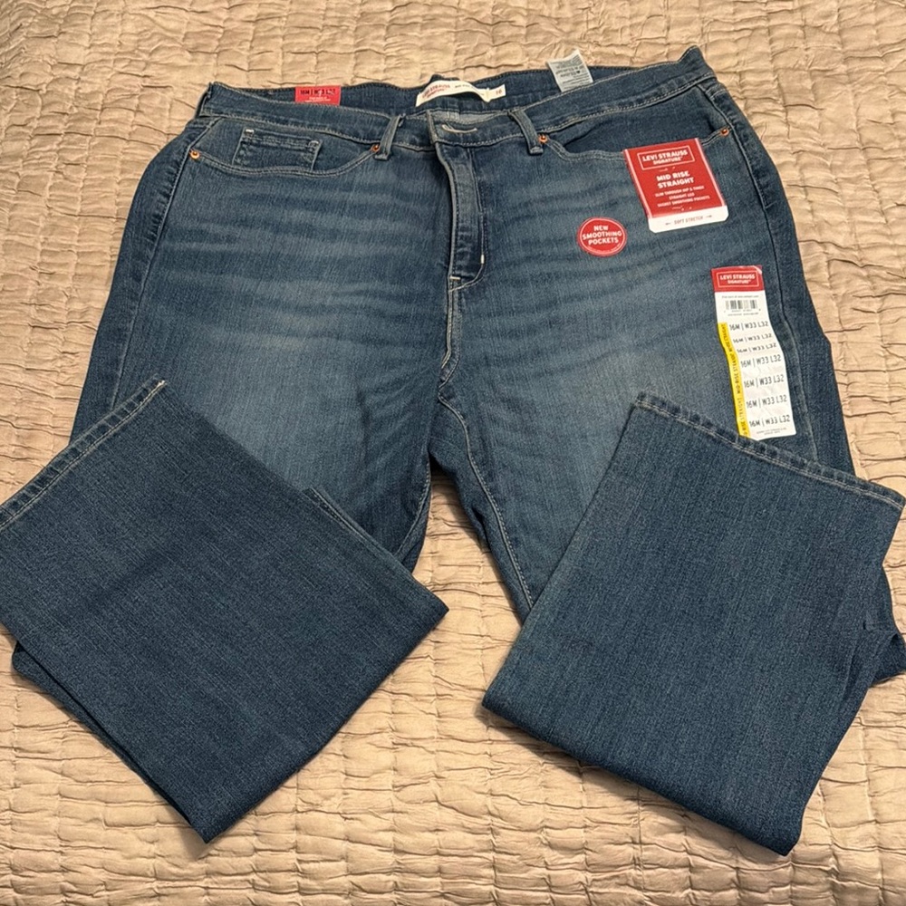Levi's Women's Straight Leg Jeans in Classic Blue